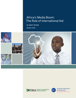 Africa`s Media Boom: The Role of International Aid