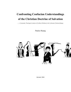Confronting Confucian Understandings of the Christian Doctrine of