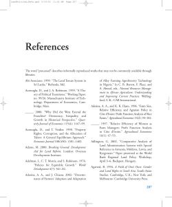 References - World bank documents