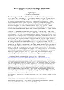 Between `artificial economics` and `the discipline of market forces