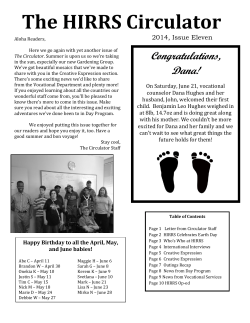 HIRRS Circulator Issue 11, July 2014