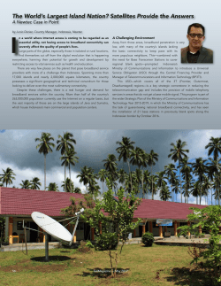 The World`s Largest Island Nation? Satellites Provide the Answers