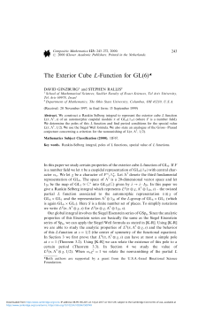 The Exterior Cube L-Function for GL(6)