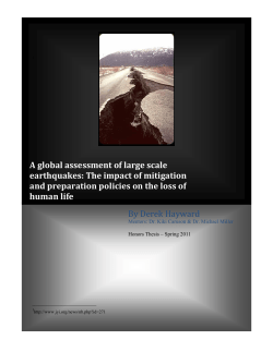 A global assessment of large scale earthquakes: The impact of