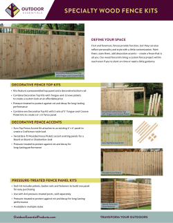 specialty wood fence kits