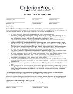 occupied unit release form