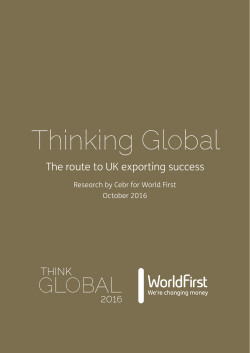 Thinking Global: The route to UK exporting success
