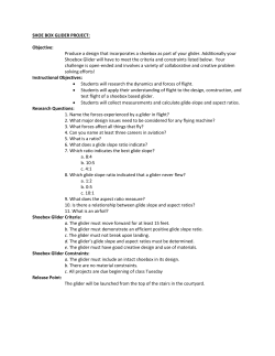Shoe Box Glider Requirements