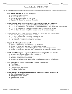 The Antebellum Era (1781-1860)