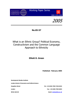 Elliott Green - LSE Research Online
