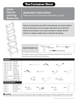 Assembly Instructions