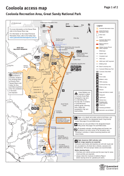 Cooloola Recreation Area map