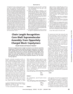 Chain Length Recognition: Core-Shell Supramolecular