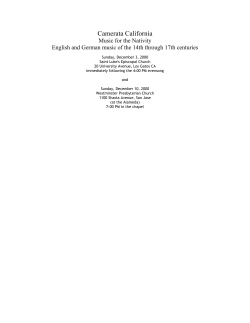 Program - Camerata California