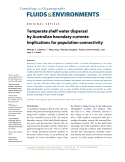 Temperate shelf water dispersal by Australian boundary currents