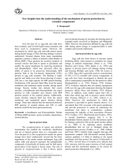 New insights into the understanding of the mechanism of sperm