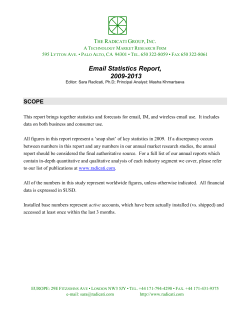 Email Statistics Report, 2009-2013