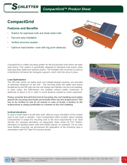 CompactGrid&trade; Product Sheet