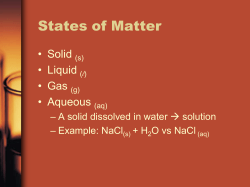 States of Matter