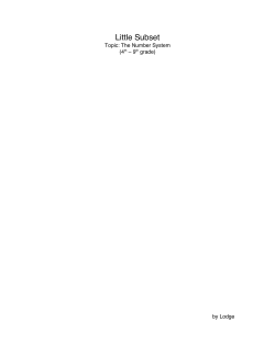 Little Subset - Dr. Lodge McCammon