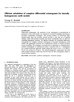 Efficient calculation of complete differential seismograms for laterally