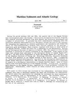 Maritime Sediments and Atlantic Geology