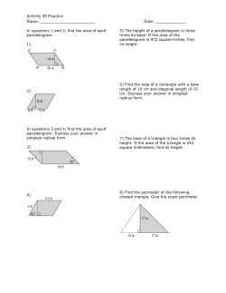 Activity 30 Practice Name