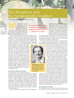 The Biosphere and the Sustainability Coalition