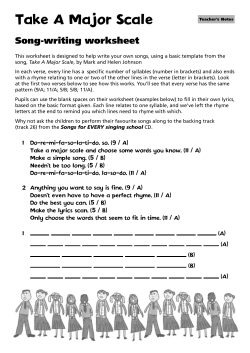 Take A Major Scale - Out of the Ark Music
