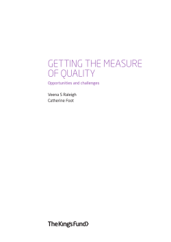 Getting the measure of quality