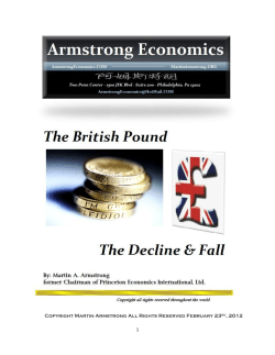 The British Pound - Decline and Fall