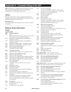 Appendix A &ndash; Complete listing of the GIFI