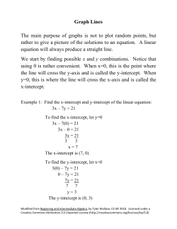 Graph Lines The main purpose of graphs is not to plot random