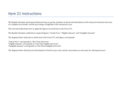 Item 21 Instructions - E