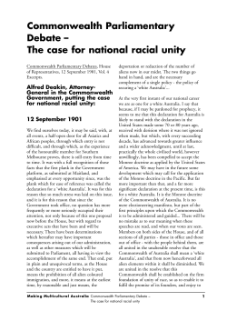 The case for national racial unity