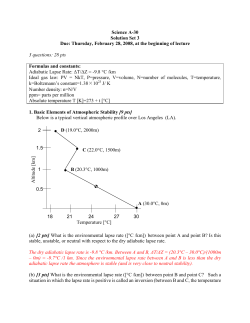 Science A-30 Solution Set 3 Due: Thursday, February 28, 2008, at