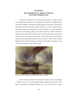 chapter 2 development of abstraction in western modern art