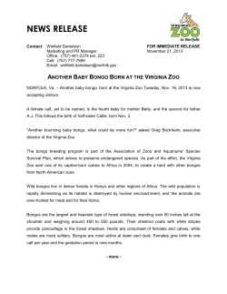 NEWS RELEASE - The Virginia Zoo