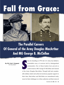 The Parallel Careers Of General of the Army Douglas MacArthur