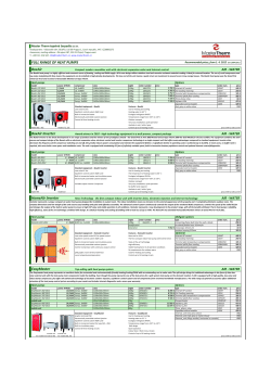 FULL RANGE OF HEAT PUMPS BoxAir BoxAir Inverter HomeAir