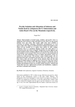 Psychic Isolation and Alienation of Subarna and Nanda Kaul