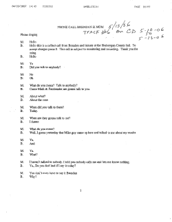 Dassey`s phone conversation with mother, 5/13