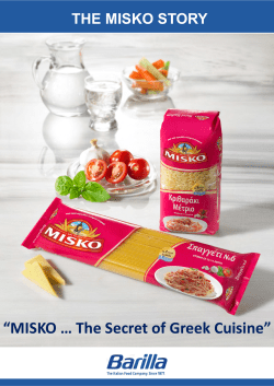 MISKO &hellip; The Secret of Greek Cuisine