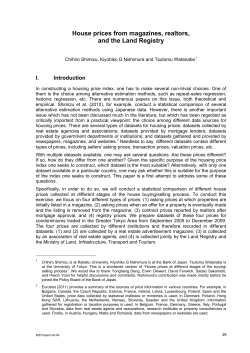 House prices from magazines, realtors, and the Land Registry