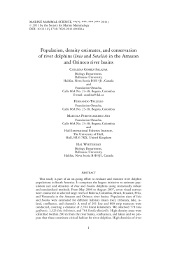 Population, density estimates, and conservation of