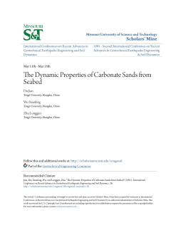 The Dynamic Properties of Carbonate Sands from