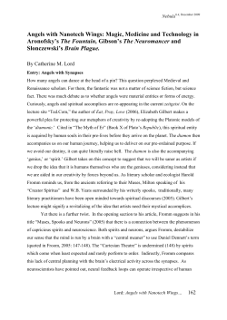 Angels with Nanotech Wings: Magic, Medicine and Technology in