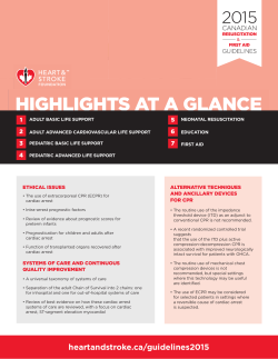 highlights at a glance - Heart and Stroke Foundation of Canada