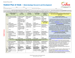 Biotechnology Research and Development