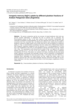Inorganic mercury \(Hg2+\) uptake by different plankton fractions of